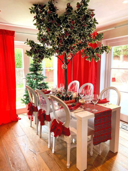 Christmas party decoration by Bows Hire