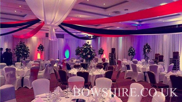 Christmas ball drapery